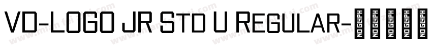 VD-LOGO JR Std U Regular字体转换